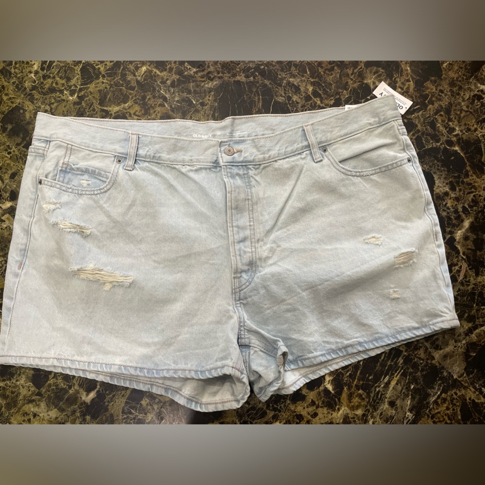 Old navy light Blue Distressed Denim Shorts